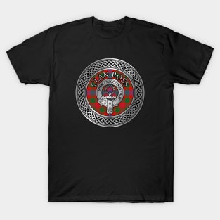 Clan Ross Crest & Tartan Knot T-Shirt